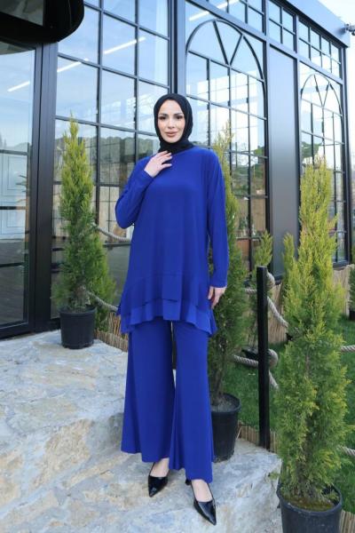 1142 yağmur takım Saks Mavisi