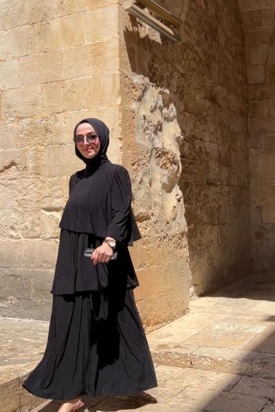 mihra elbise Siyah
