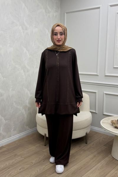 Canan Takım Kahverengi