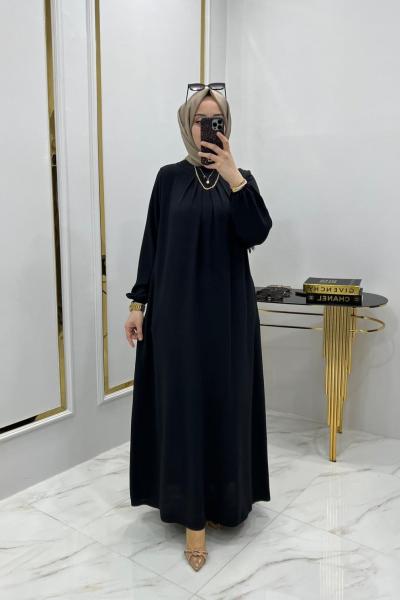 Cepli elbise Siyah