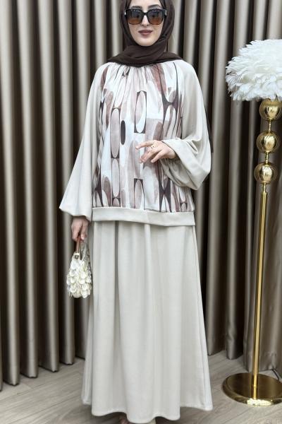 Dora Etek Takım Krem