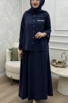 Gül Etek Takım Lacivert