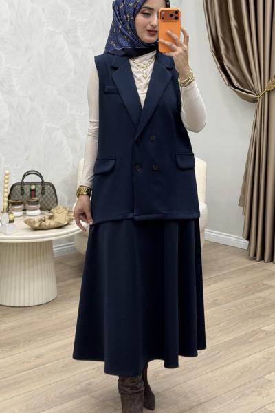 Nare Etek Takım Lacivert