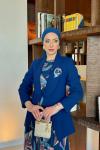 Müberra Elbise Takım Lacivert