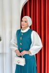 Sıla Etekli Takım Petrol Yeşili