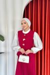 Sıla Etekli Takım Kırmızı