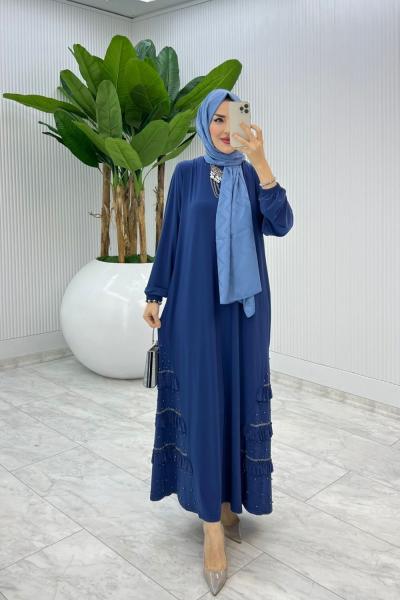 İndigo İsabella Elbise Tesettür Giyim