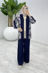 Lacivert Çiğdem Oysho Takım Tesettür Giyim