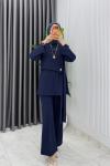 Lacivert Dilay Takım Tesettür Giyim