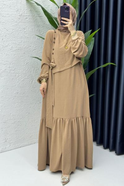 Latte Aycan Elbise Tesettür Giyim