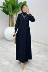 Siyah Premium Selena Elbise Tesettür Giyim