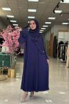 Dubai Abaya-Lacivert