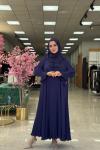 Dubai Abaya-Lacivert