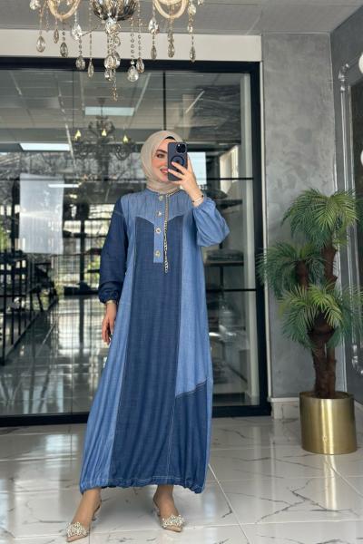 Hicret Elbise-Mavi