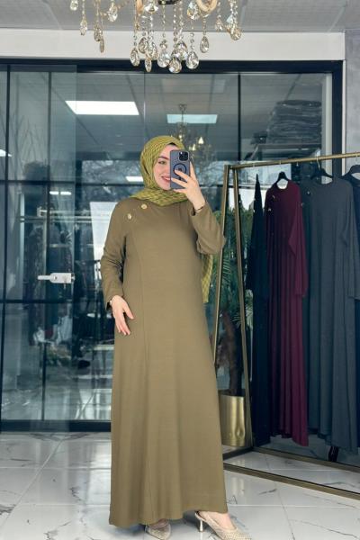 İdil Elbise Yağ Yeşili
