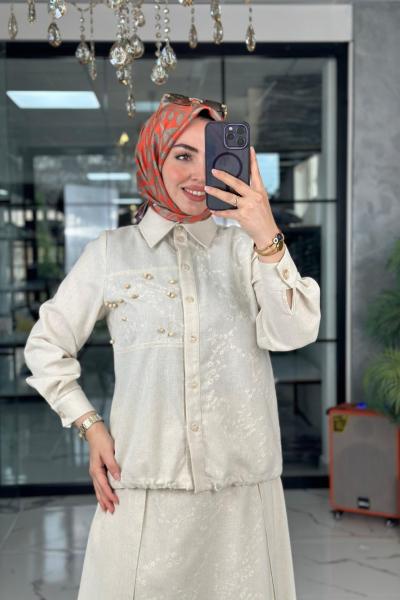 Pera Etek Takım-Krem