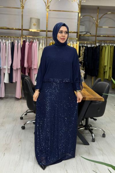 Pul Payet Abiye Lacivert