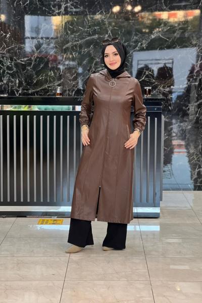 Sinem Uzun Deri Trenç Acı Kahve