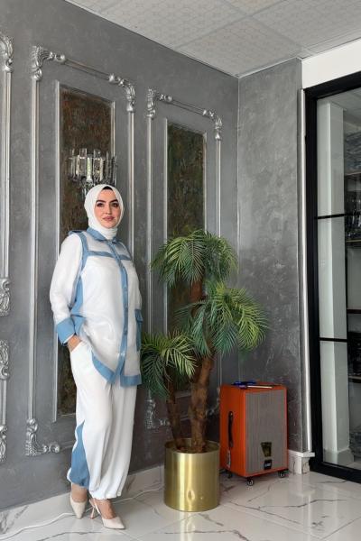 Smile Spor Takım-Beyaz