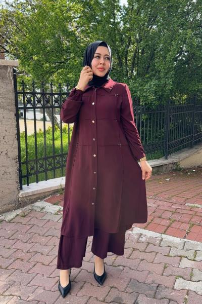 Zarafet Takım Bordo
