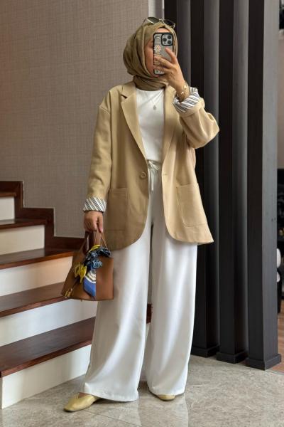 Carleen Ceket Camel
