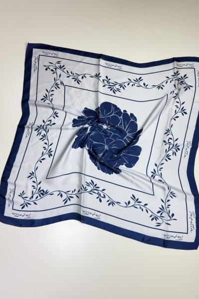 Floral Fular  Lacivert