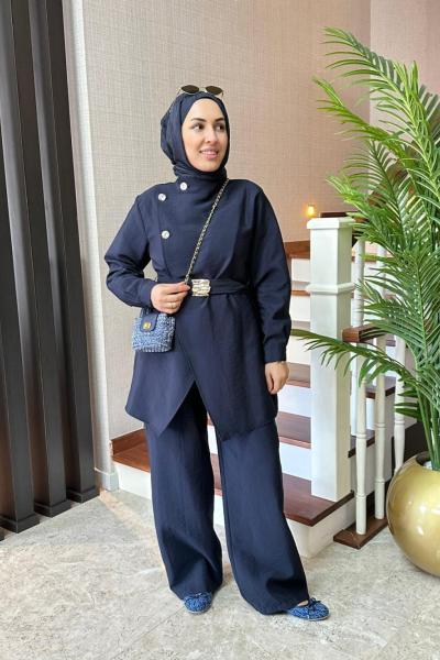 Kruvaze Kapama Cupra Takım Lacivert