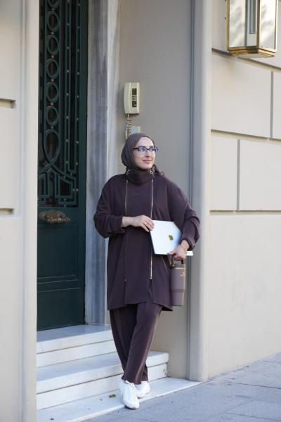 MİLA TAKIM  KAHVERENGİ
