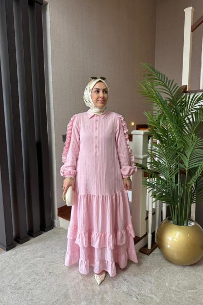 Sahara Elbise Pembe