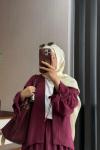 Yamore Etekli Takım Bordo