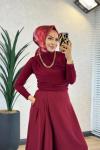 1063 Elçin Bluz Bordo