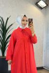 10750 Şelale Uzun Tunik Mercan