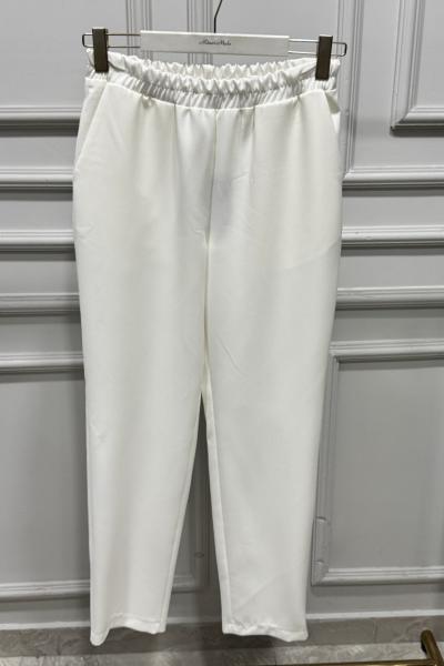 12-1040 Boru Paça Pantolon Ekru