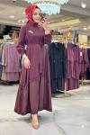 12675 Dila Elbise Bordo