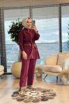 1377 Önü Büyük Cepli Takım Bordo