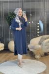 1735 Sandy Yarasa Kol Tunik Antrasit