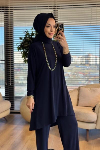 1778 Sandy Pantolonlu Takım Lacivert