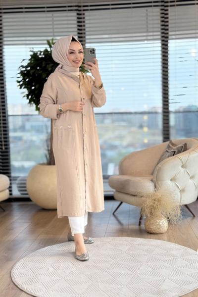 2005 Cep Ve Patı Zincirli Kap Bej