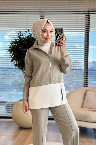 22881 Kolsuz İçlikli 3lü Takım Çağla