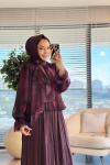 24416 Firdevs Bluz Bordo