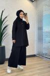 27QW8000 Önü Kuş İşli Takım Siyah