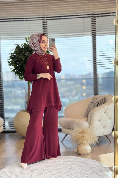 3001 Damla Takım Bordo