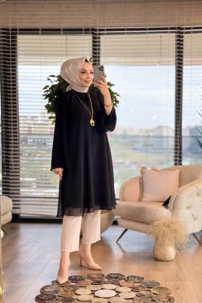 3003 Seher Tunik Siyah