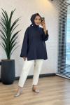 3453 Dikiş Ve Yırtmaç Detaylı Sweatshirt Antrasit