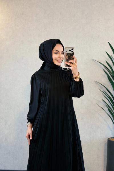 3726 Aybüke Elbise Siyah