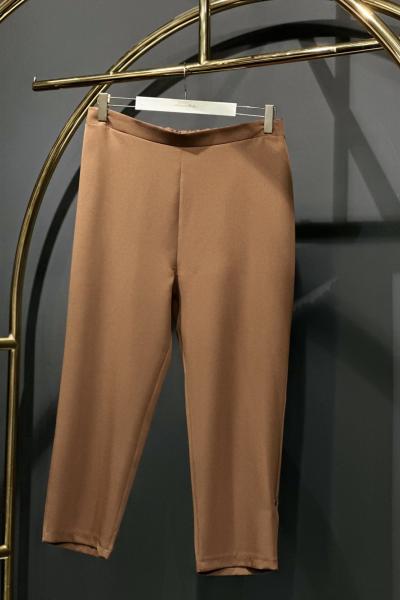 3901 Havuç Paça Pantolon Kahve