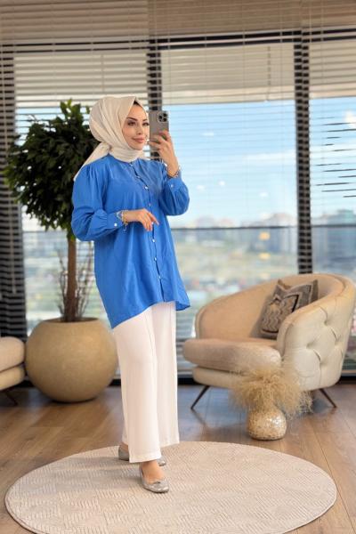 4094 Massi Gömlek Mavi