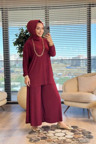 4150 Ela Takım Bordo