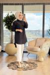 4373 Tencel Tek Cepli Gömlek Siyah