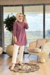 4373 Tencel Tek Cepli Gömlek Gül